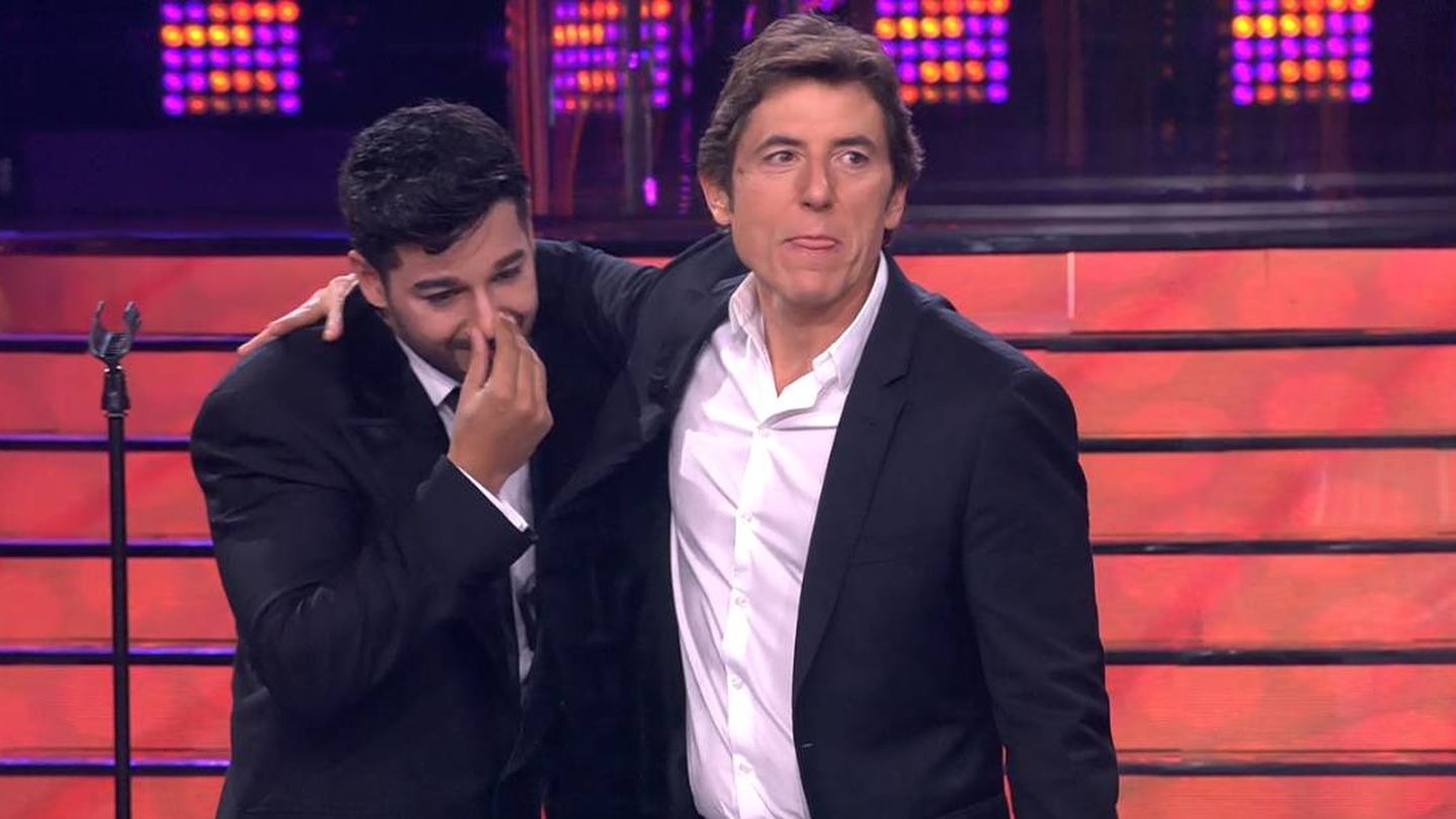 Jorge González y Manel Fuentes, en 'Tu cara me suena'. (Antena 3)