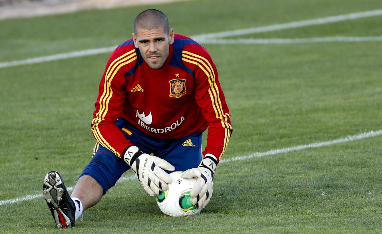 Víctor Valdés fue internacional con la selección española. (EFE)