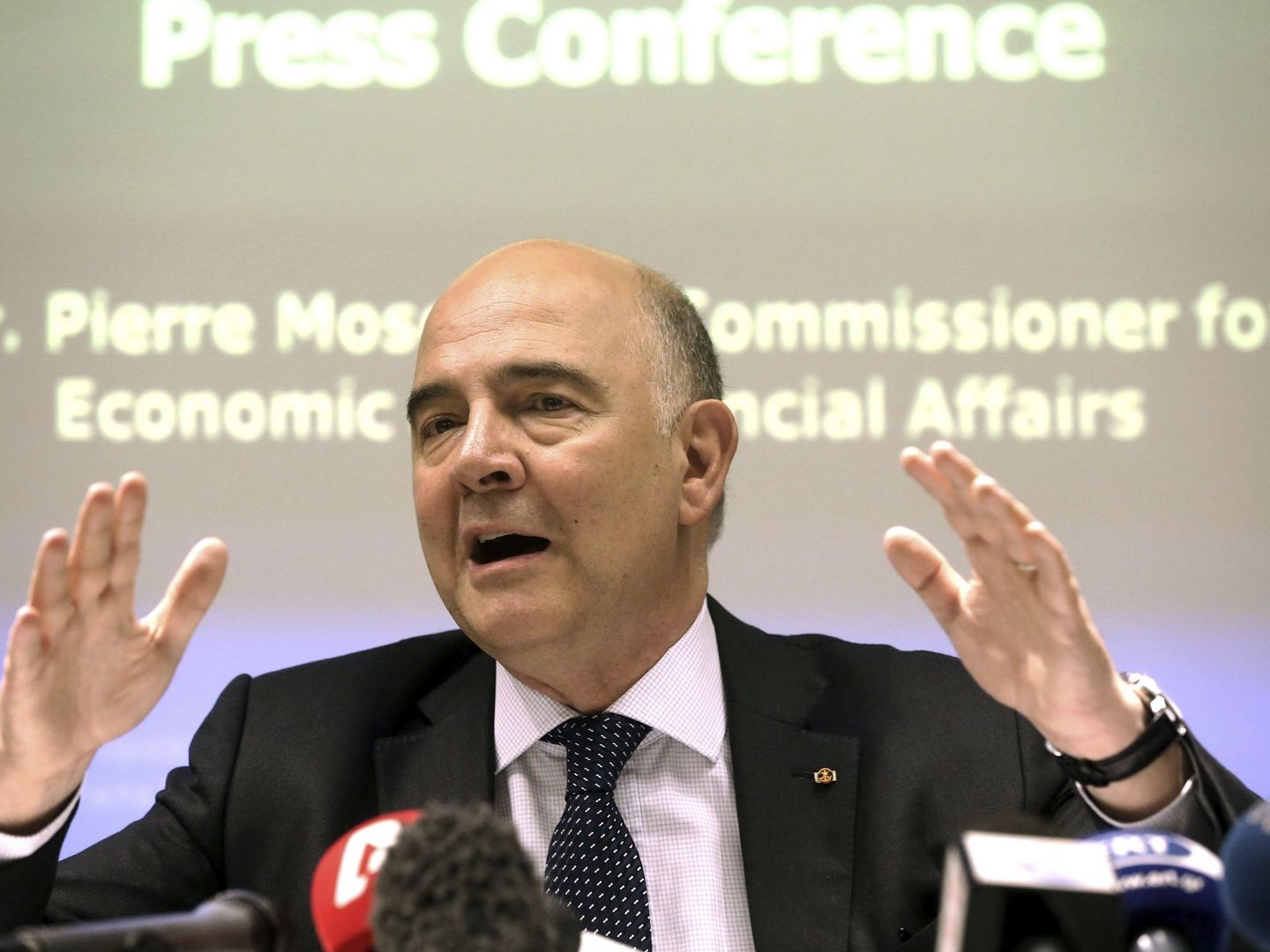El comisario europeo de Asuntos Económicos y Financieros, Pierre Moscovici. (EFE)