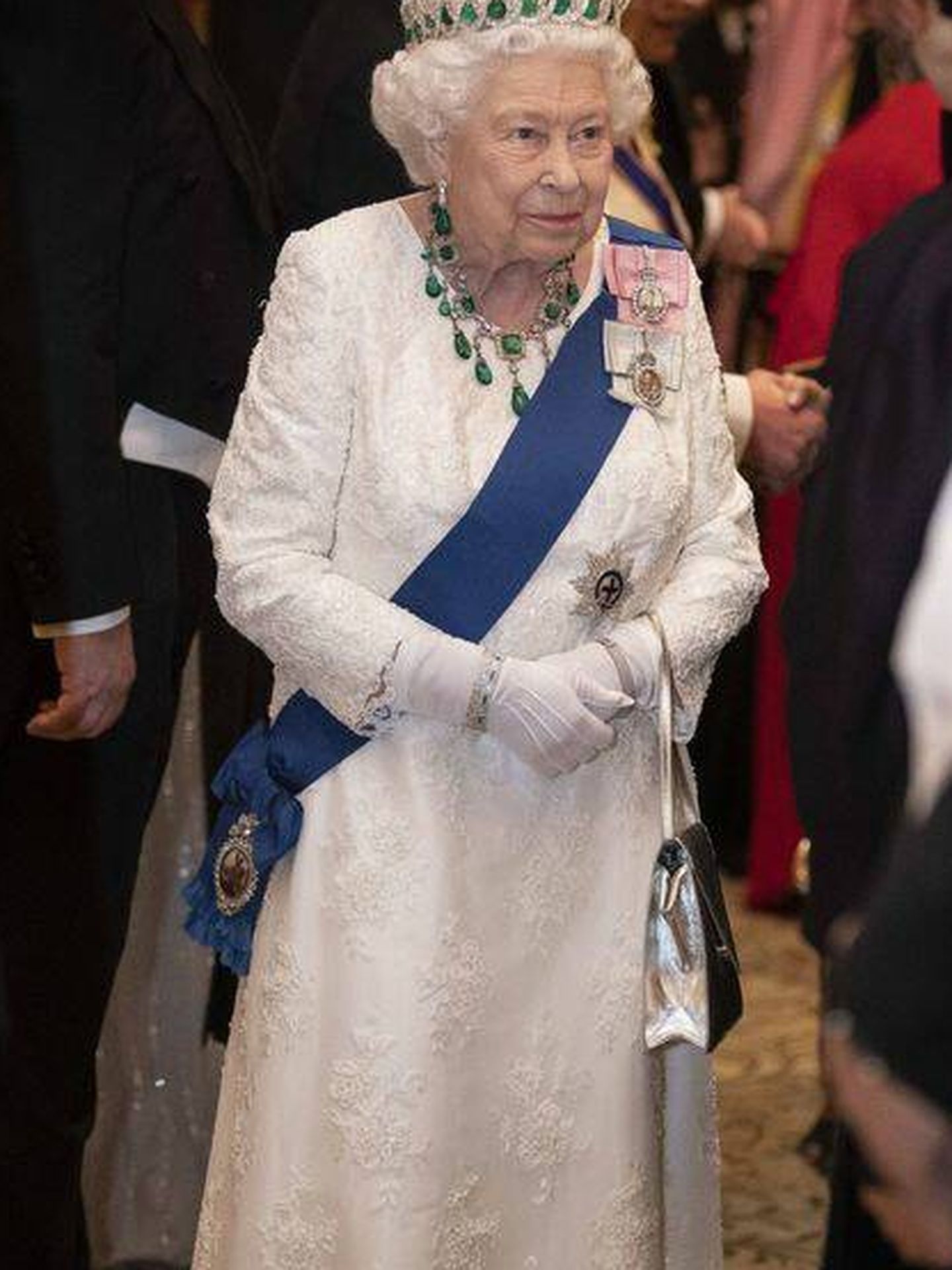 La reina Isabel, en Buckingham. (CP)