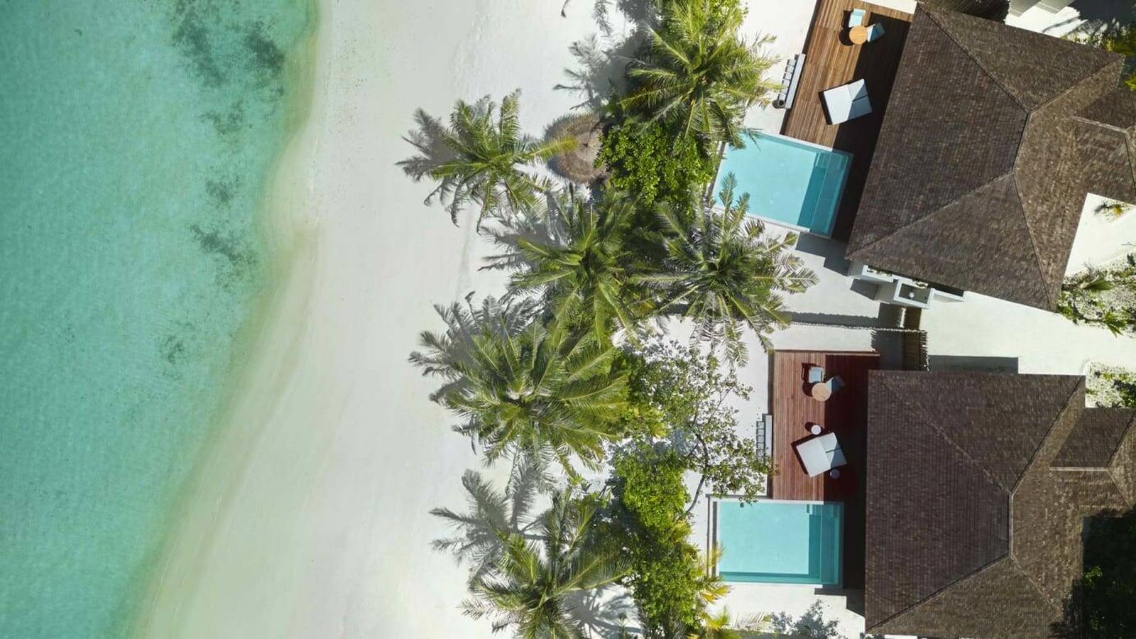 Vista aérea de un resort de las Islas Maldivas. (EFE)