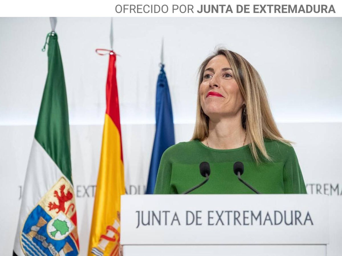 Foto: La presidenta de la Junta, María Guardiola. Imagen: cedida.