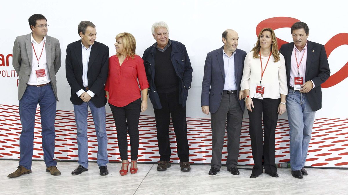 El PSOE se refuerza con históricos: exhibe a Zapatero y consulta a Rubalcaba y Bono