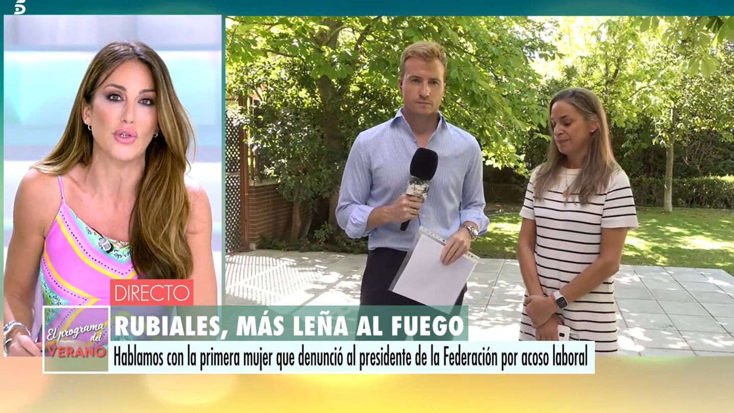 Interveción de Tamara Ramos, el miércoles en 'El programa del verano'. (Mediaset)