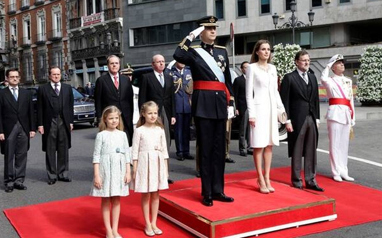 Los Reyes, el día de la proclamación del rey Felipe VI en 2014. (Congreso de los Diputados)