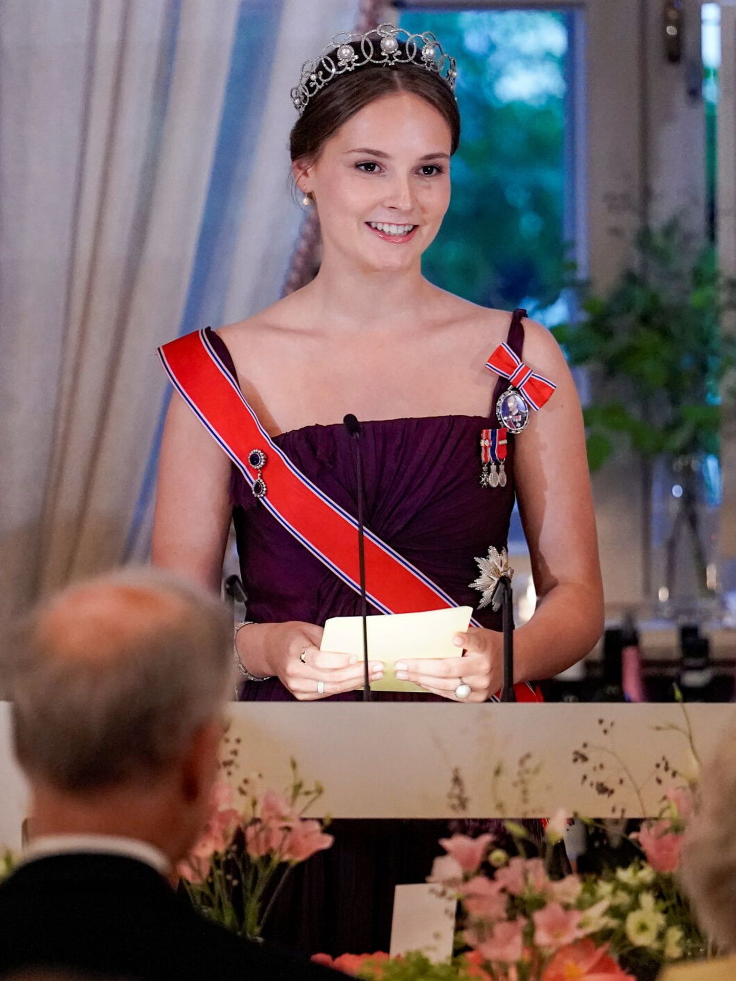 La princesa Ingrid Alexandra, en la cena de gala por su cumpleaños. (Reuters)