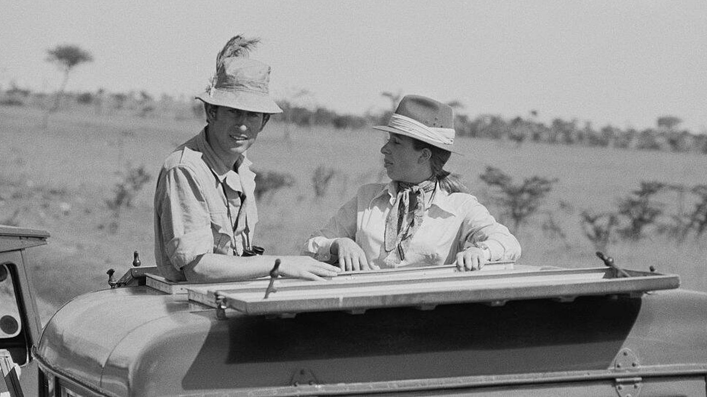 Carlos y Ana de safari en 1971. (Getty)