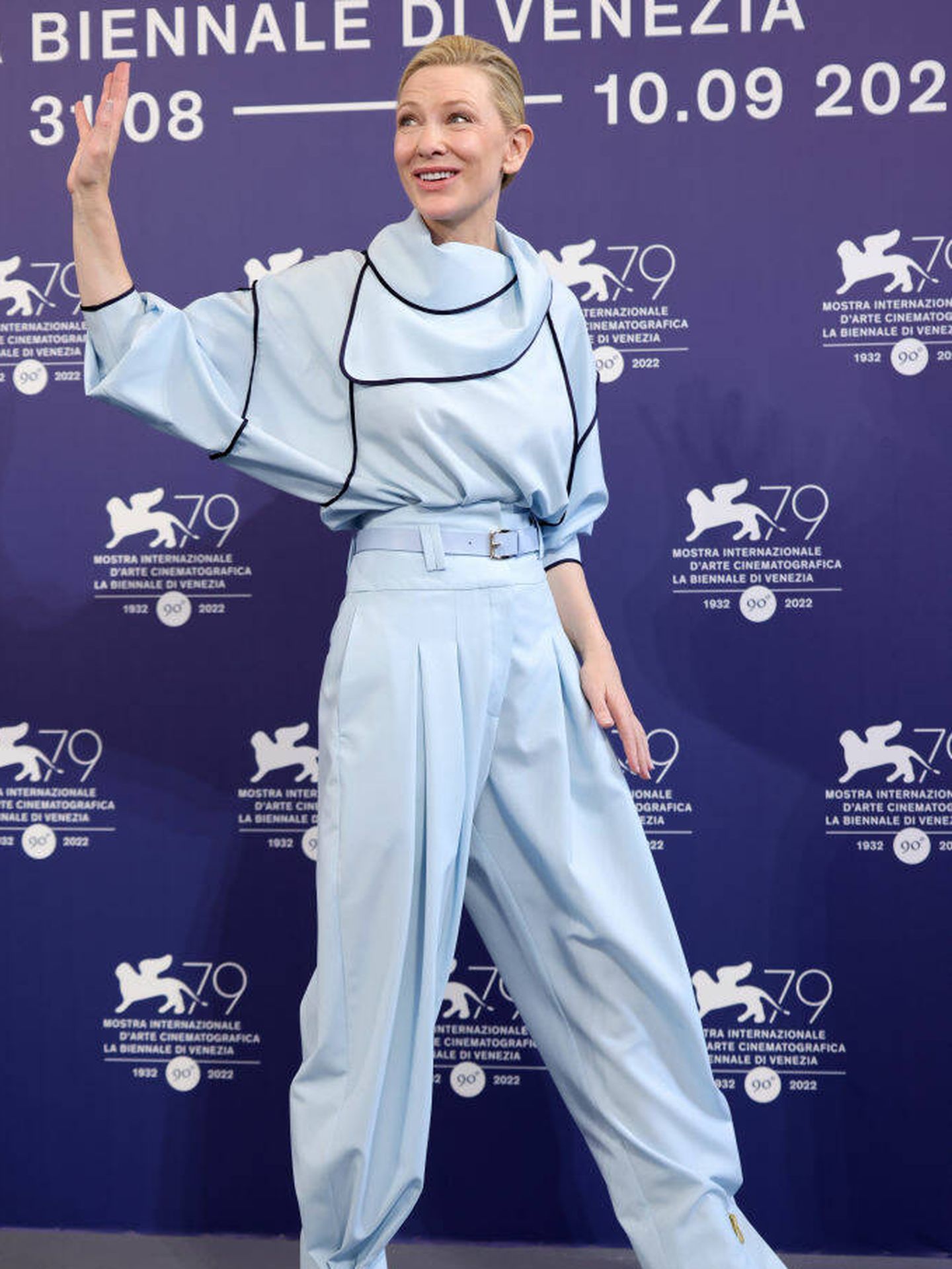 Cate Blanchett en el photocall del Festival de Venecia 2022. (Getty Images)