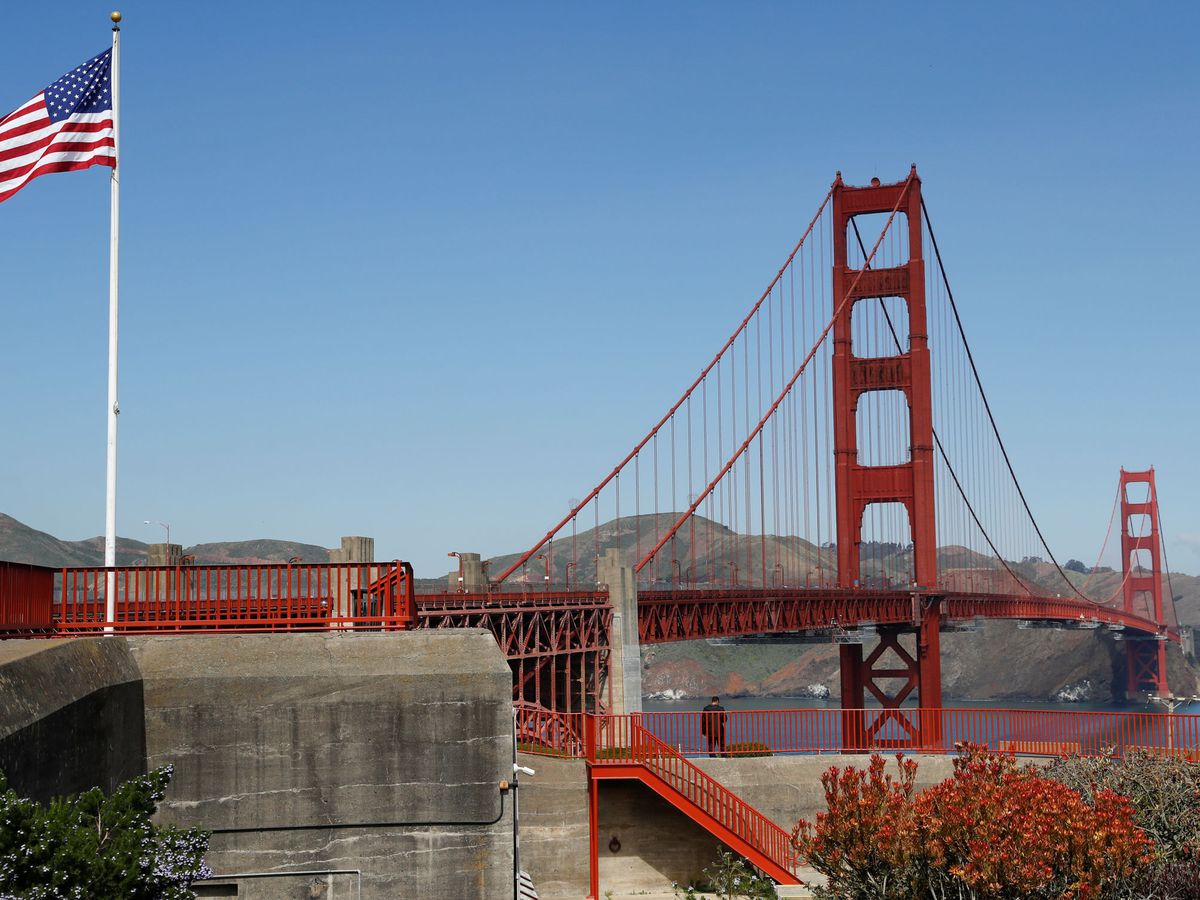 Foto: El puente del Golden Gate este 21 de marzo. (Reuters)