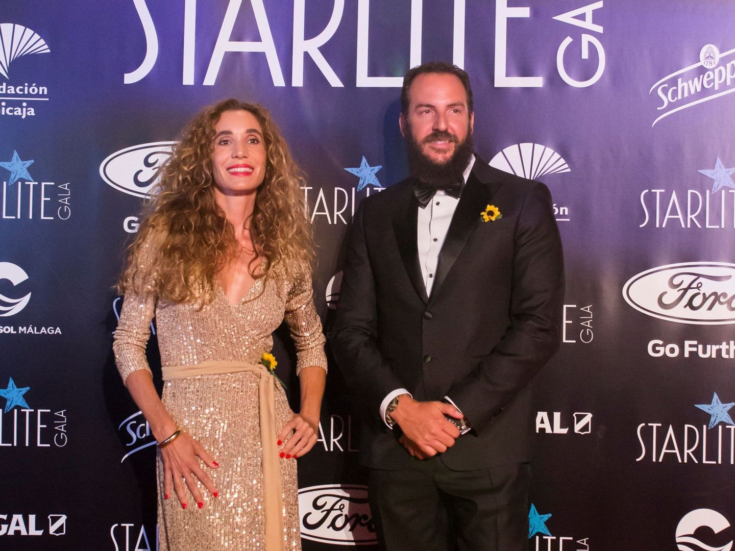 Borja Thyssen y Blanca Cuesta, a su llegada a la gala benéfica de la décima edición del Starlite Festival. (EFE)