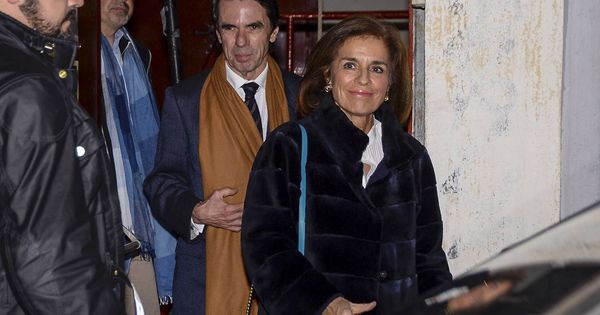 Foto: Los Aznar, a la salida del concierto. (Gtres)