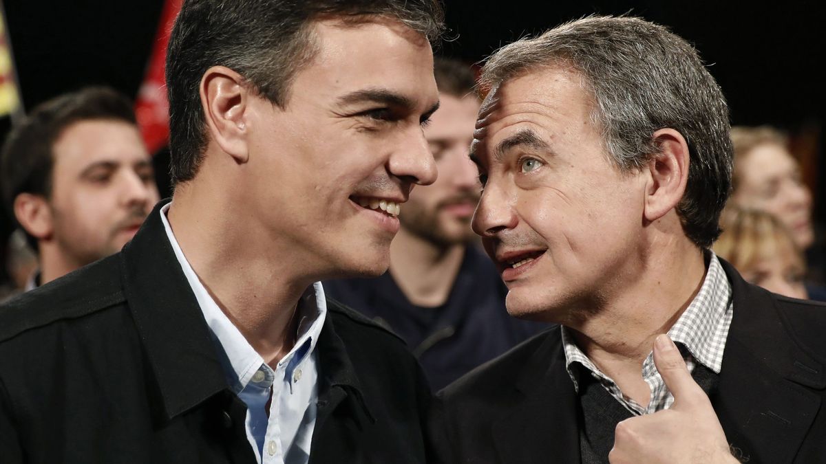 Sánchez y Zapatero escenifican su reconciliación para hacer frente al 'procés'