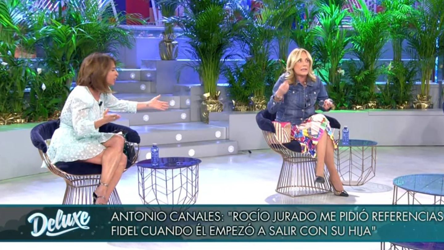 María Patiño y Belén Ro discutiendo. (Telecinco).