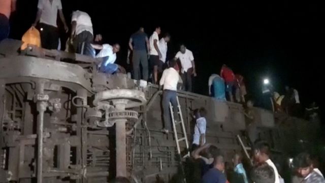 Accidente de tren en India. (Reuters)