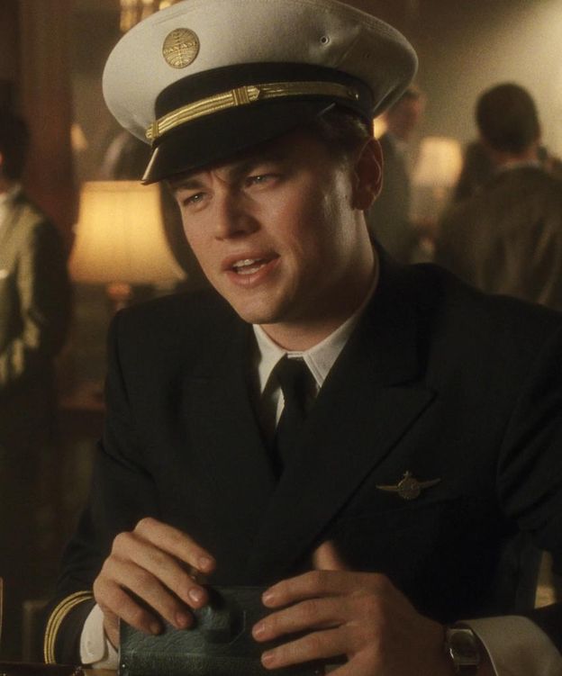 Foto: Caracterizado como piloto en la película 'Atrápame si puedes'