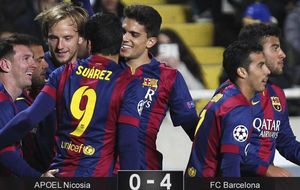 El Barcelona sigue viviendo de un Leo Messi de récord ante el Apoel de Nicosia
