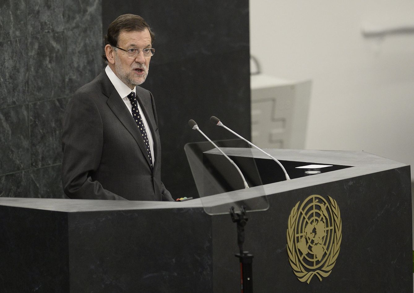 Rajoy, en la asamblea general de la ONU. (EFE)