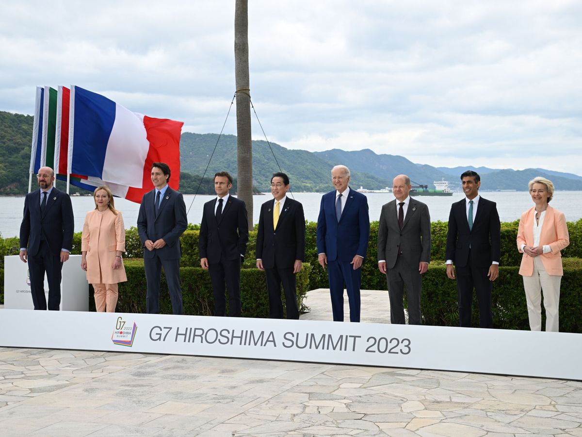 Foto: Líderes en la cumbre del G7. (EFE)