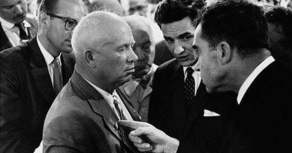 Foto: Nikita Kruschev y Richard Nixon