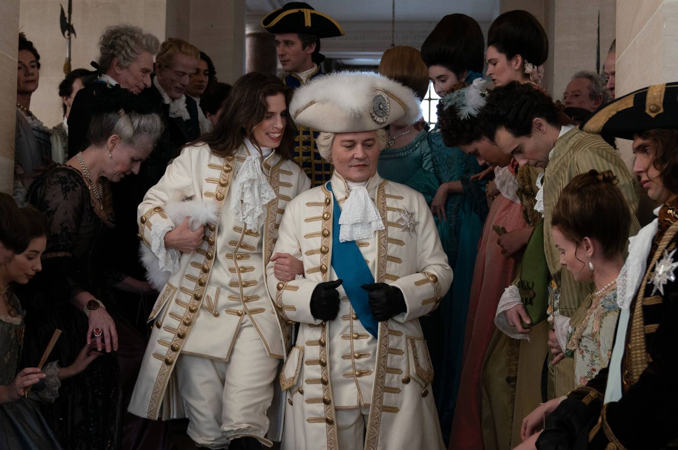 Maïwenn y Johnny Depp son Jeanne du Barry y Luis XV. (Notorious Films)