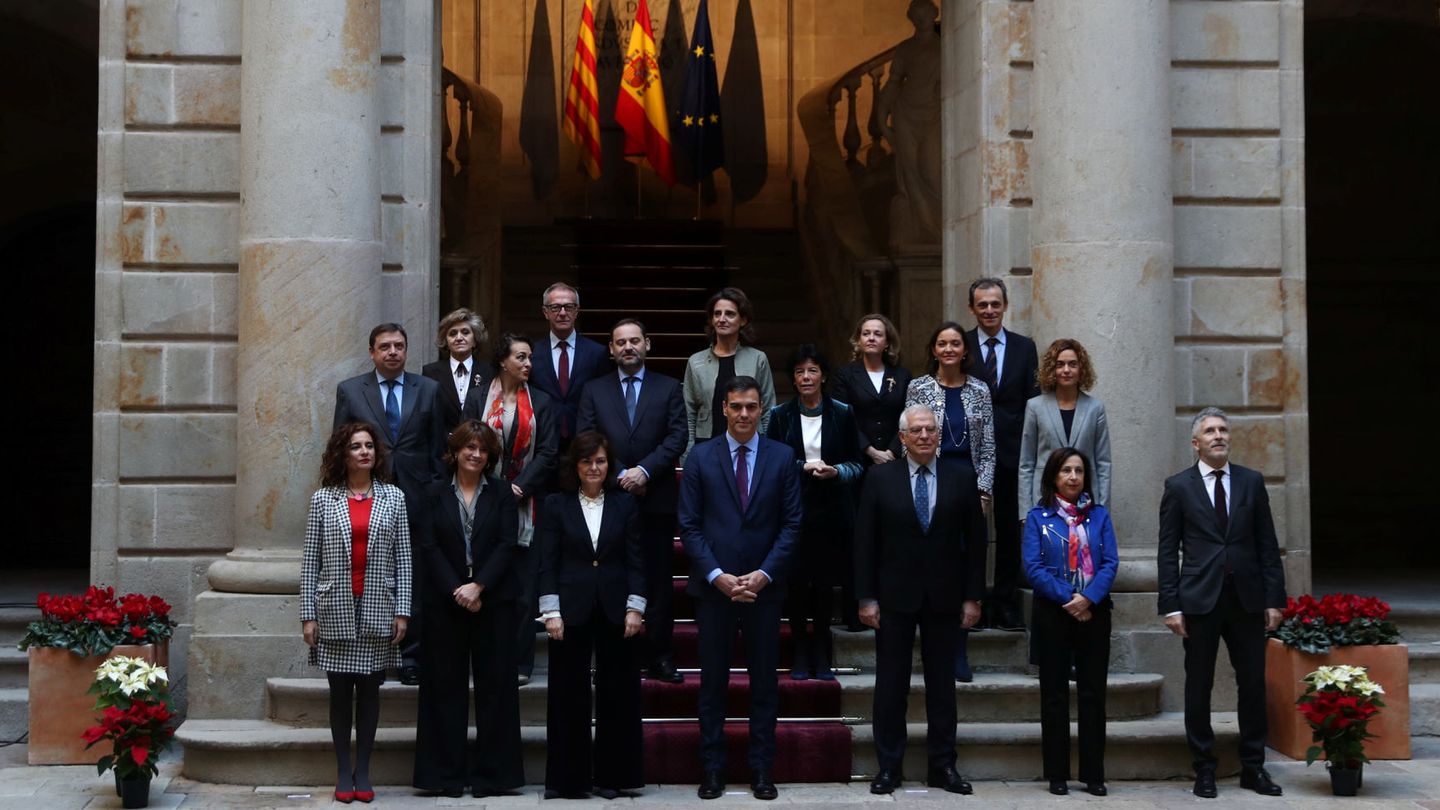 Foto de familia previa al Consejo de Ministros. (EFE)