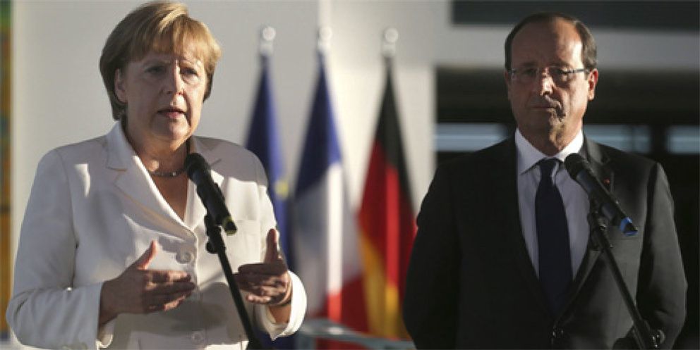Foto: Merkel y Hollande instan a aprobar los acuerdos para recapitalizar la banca española