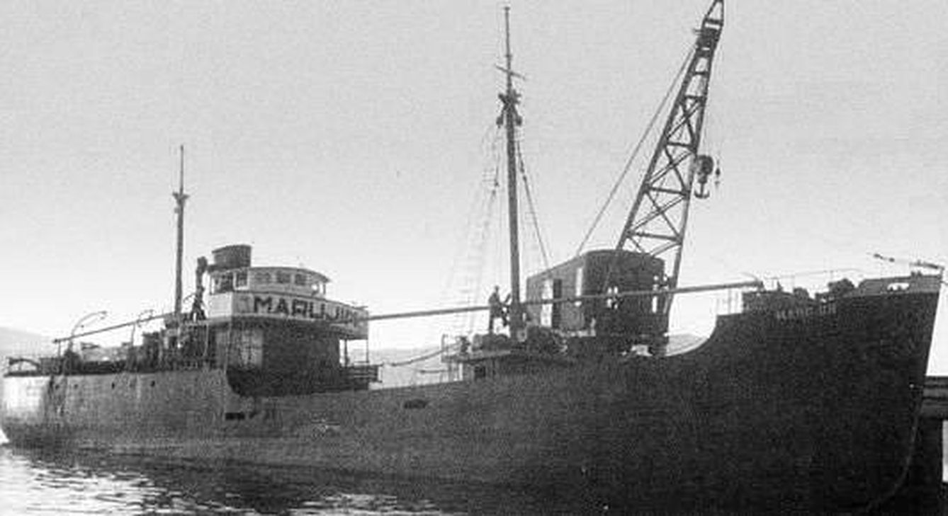 El primer buque construido por Factoría Vulcano en 1948. (Foto: Factorías Vulcano)