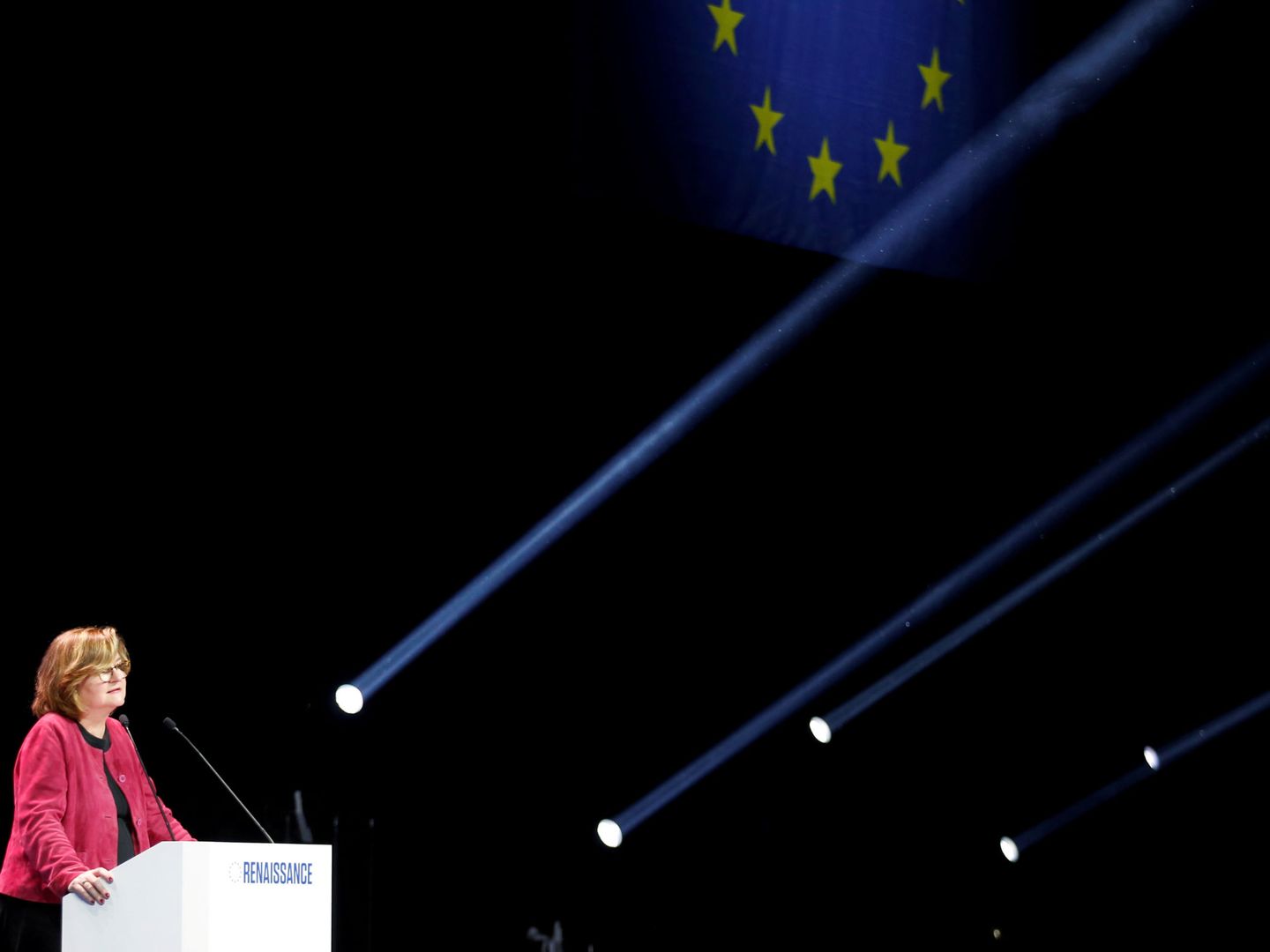 Loiseau, candidata macronista a las elecciones europeas. (Reuters)