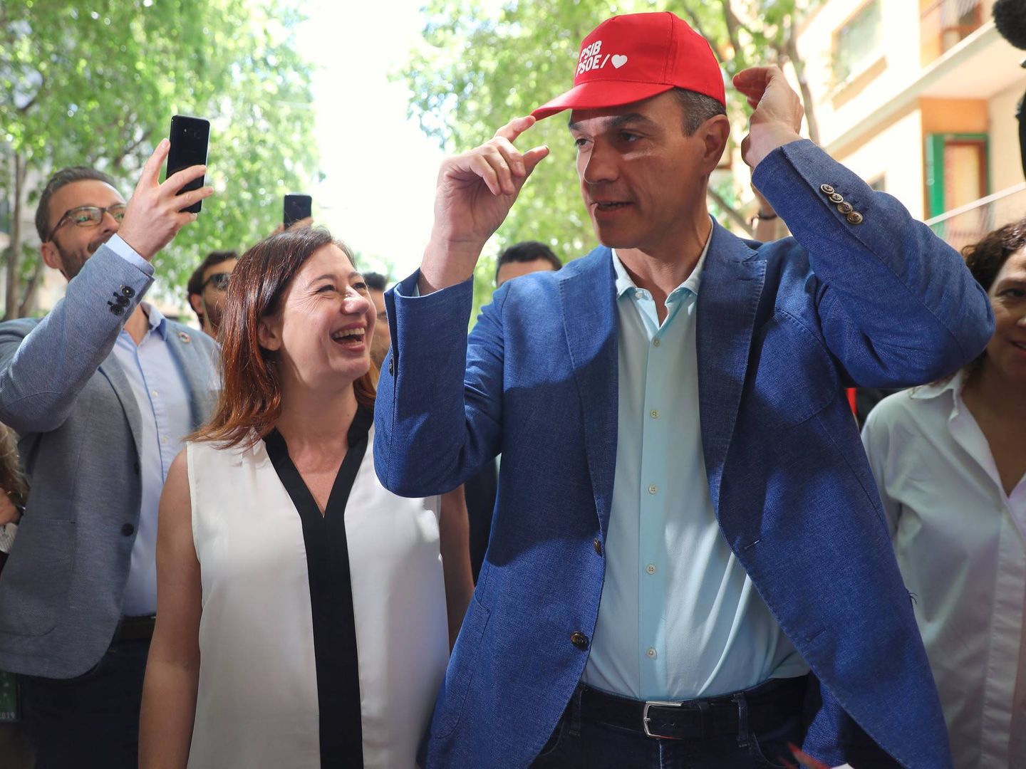 Pedro Sánchez y la presidenta de Baleares, Francina Armengol, el pasado 24 de mayo en Palma. (Inma Mesa | PSOE)