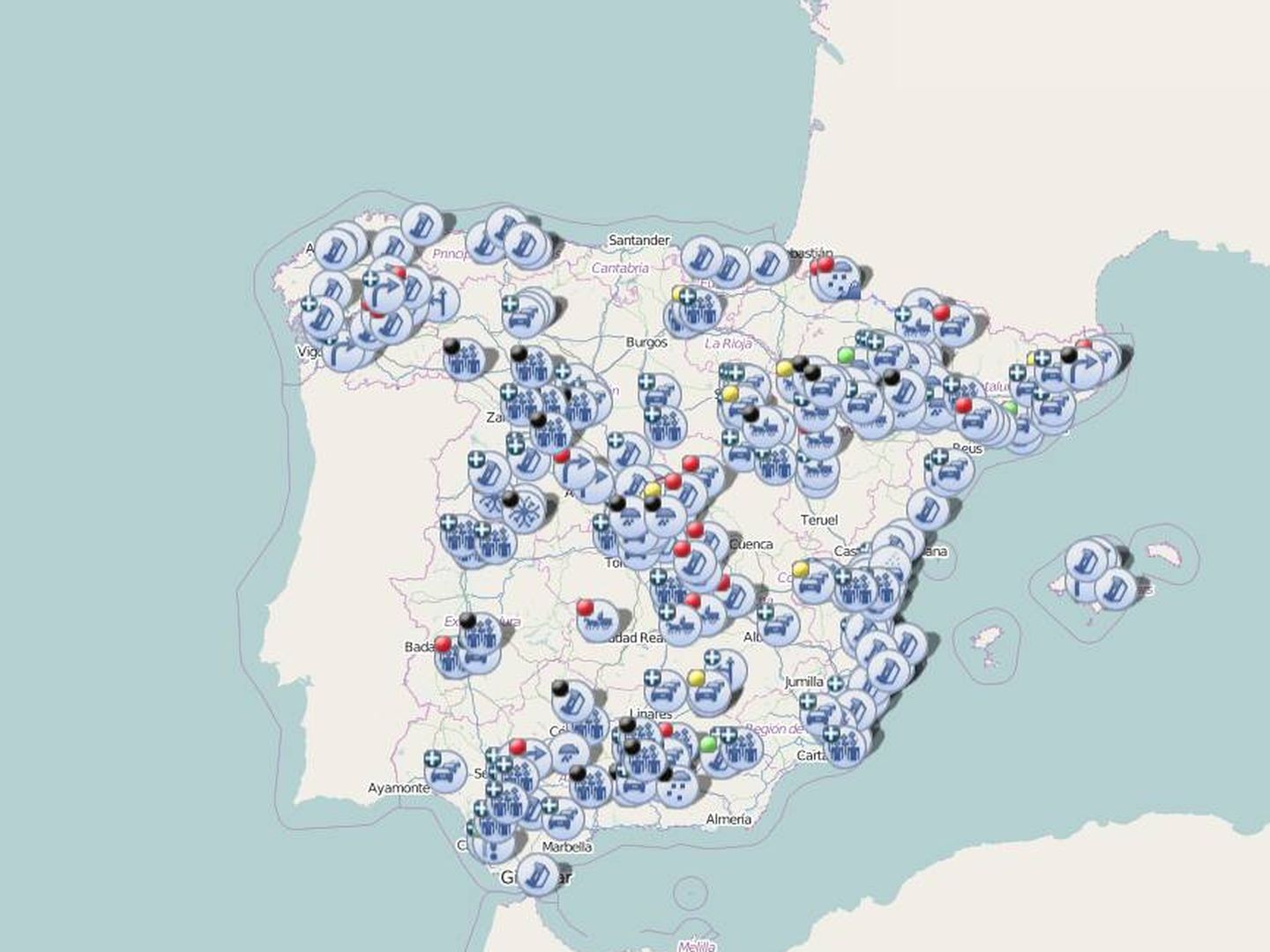 Consulta en este mapa de la DGT qué carreteras están cortadas en Cataluña por las protestas de los agricultores (DGT)