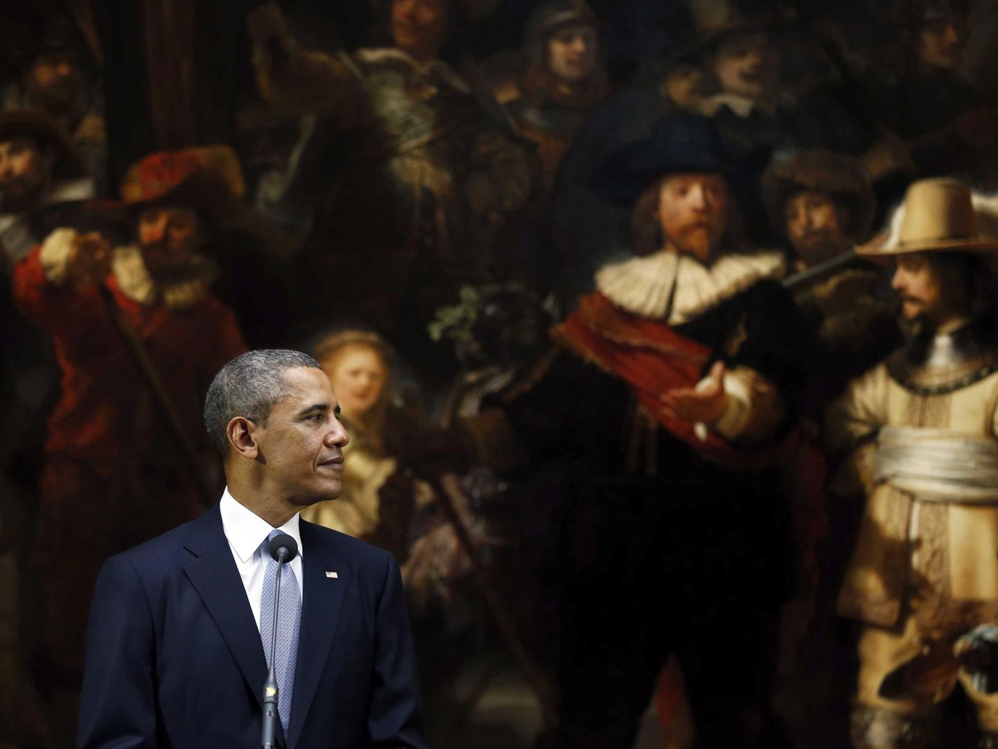 Obama, durante su visita a Holanda en 2014. (EFE)