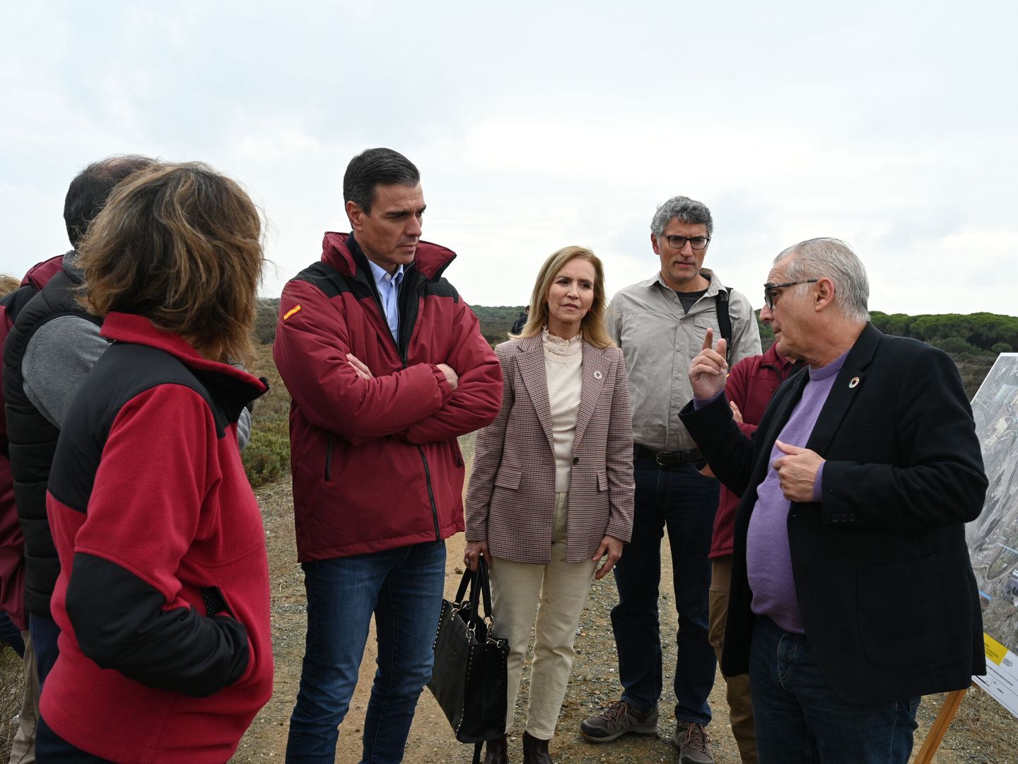 Pedro Sánchez, en una visita reciente al parque de Doñana. (EFE)