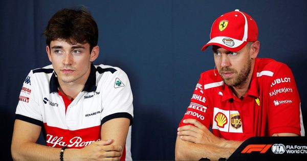 Foto: Sebastian Vettel y Charles Leclerc, en el pasado GP de Mónaco, y compañeros en Ferrari en 2019 (EFE)