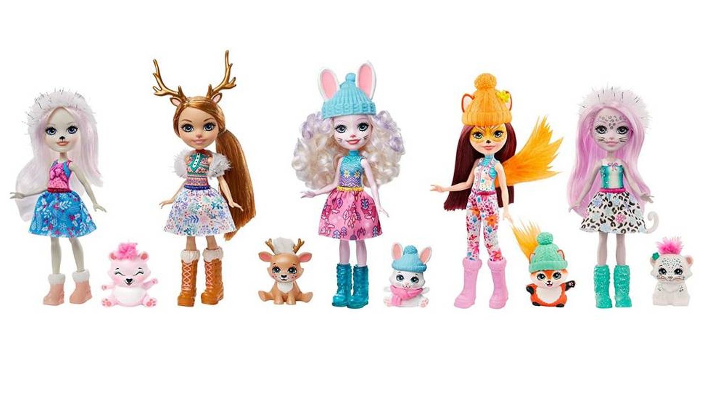 Pack de regalo de 5 muñecas Enchantimals con mascotas y accesorios