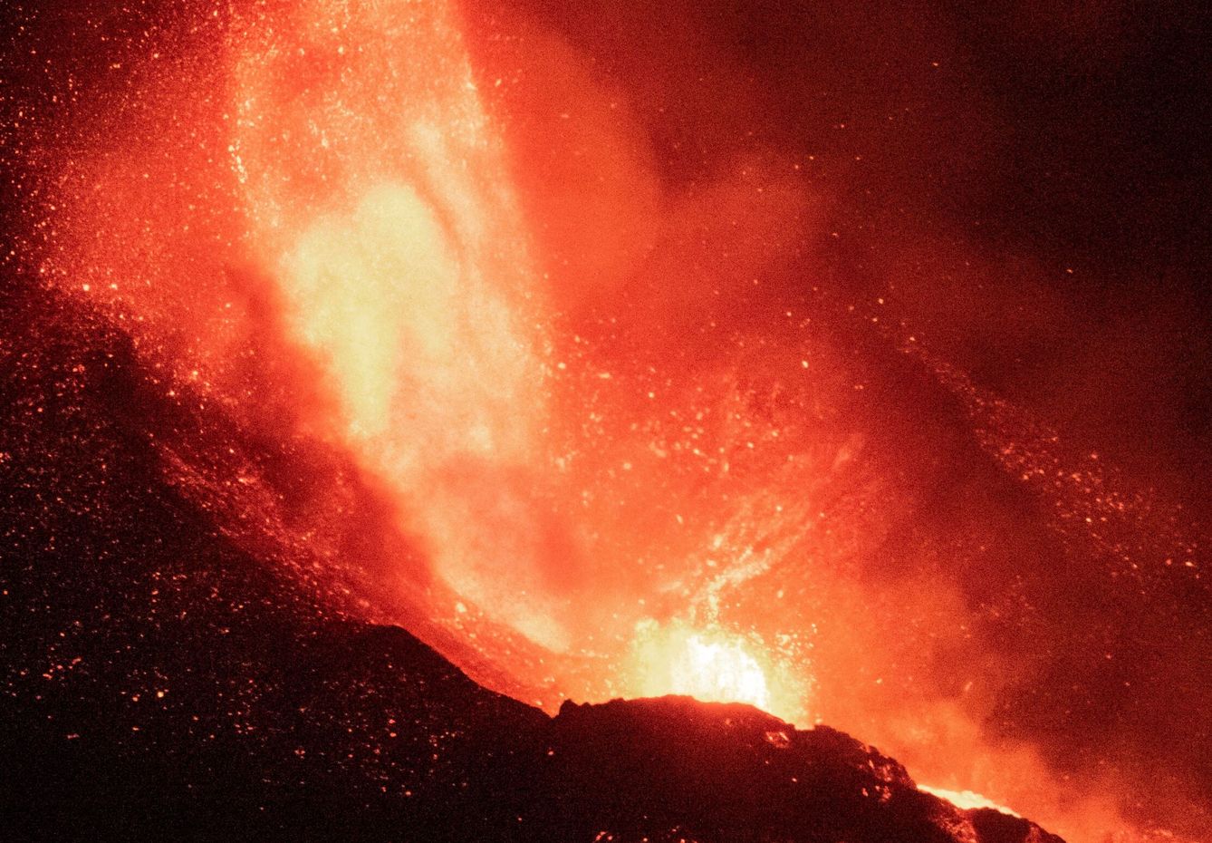 Volcán de Cumbre Vieja, en La Palma. (EFE)
