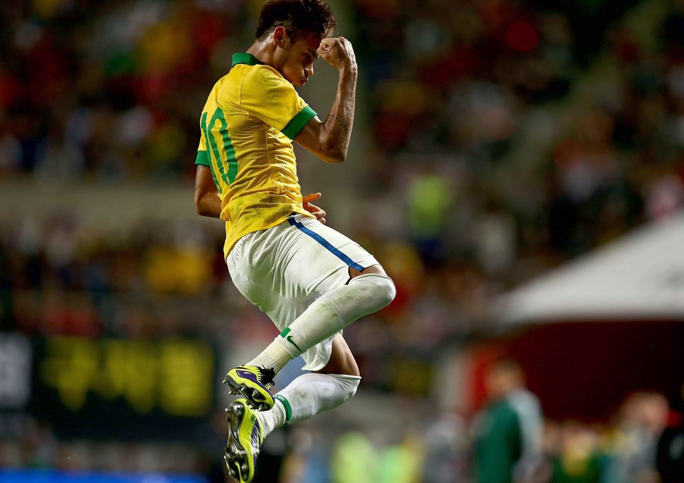 Foto: Neymar celebra el gol ante Corea del Sur (Efe).