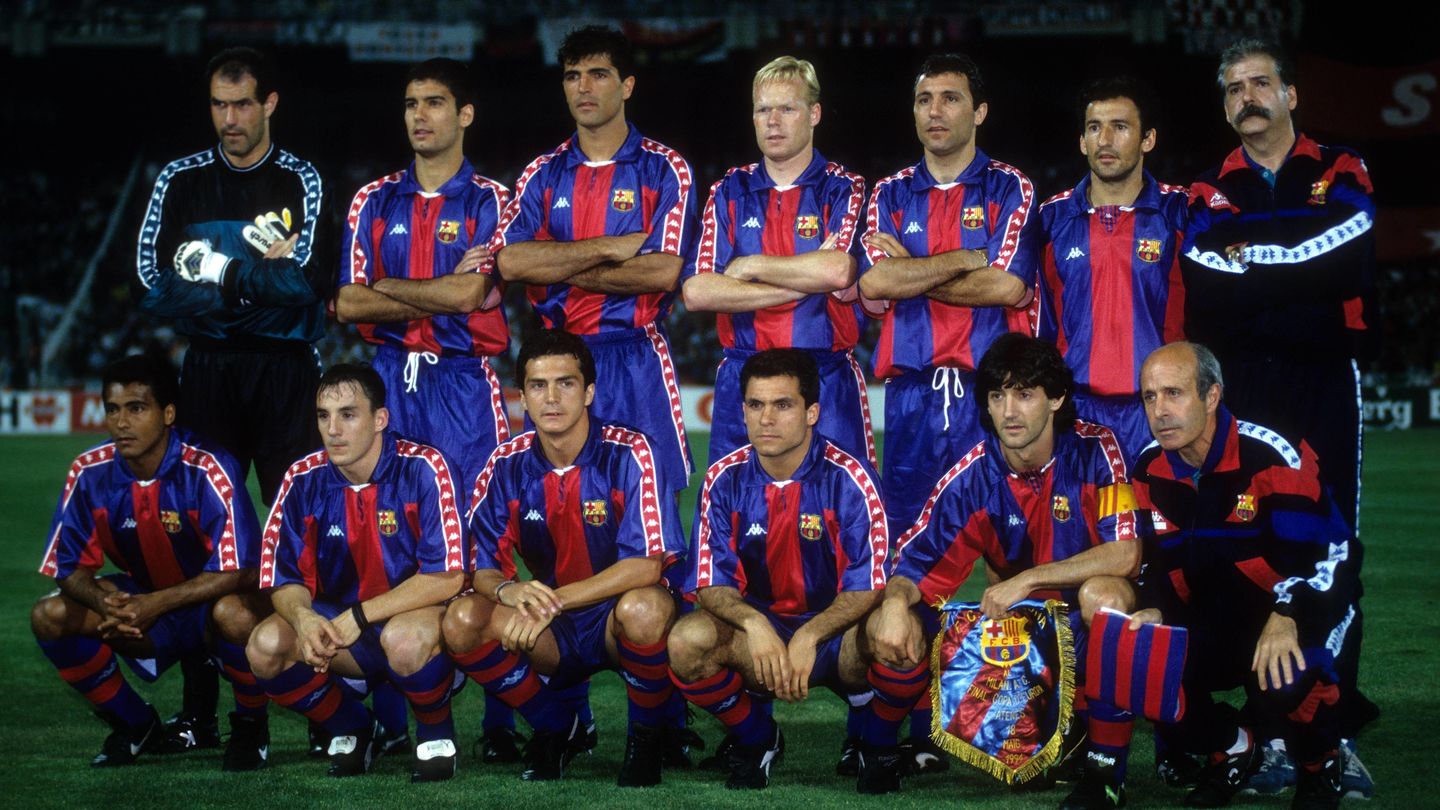 Alineación del Barcelona en 1994. 