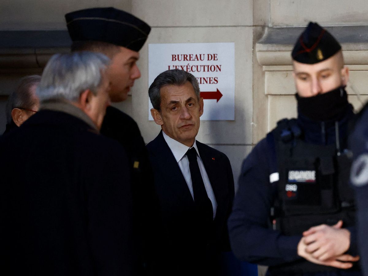 Foto: El expresidente francés, Nicolas Sarkozy, a su llegada al juzgado. (Reuters/Stephane Mahe)