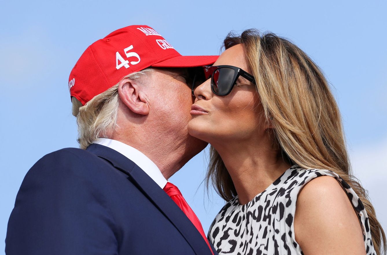 Donald Trump y su esposa, Melania. (Reuters)