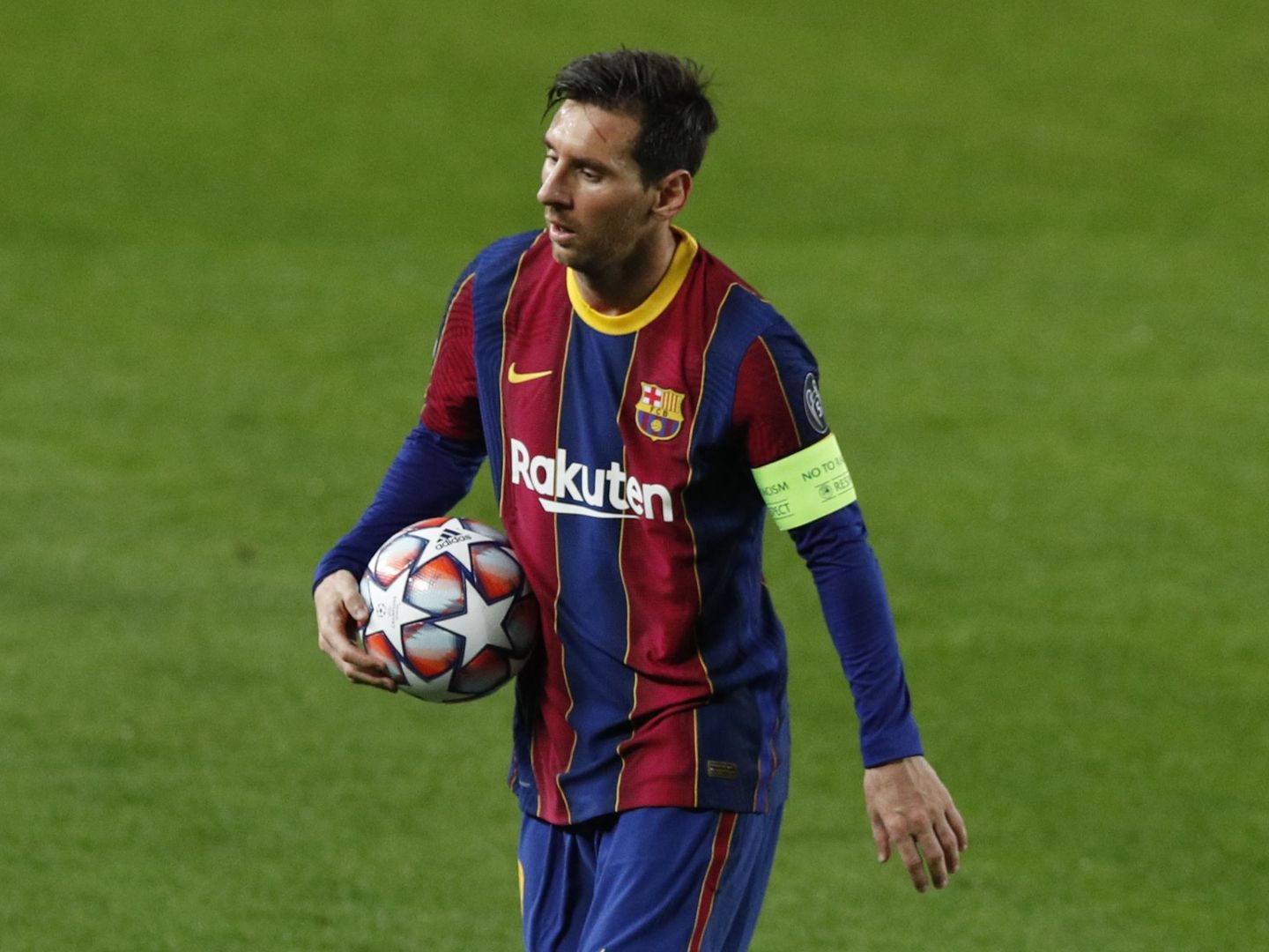 Messi, en el último partido de Liga. (EFE)