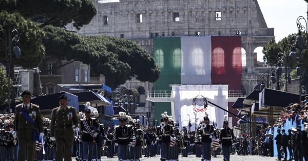 Foto: Celebración del Día de la República en Roma. (EFE)
