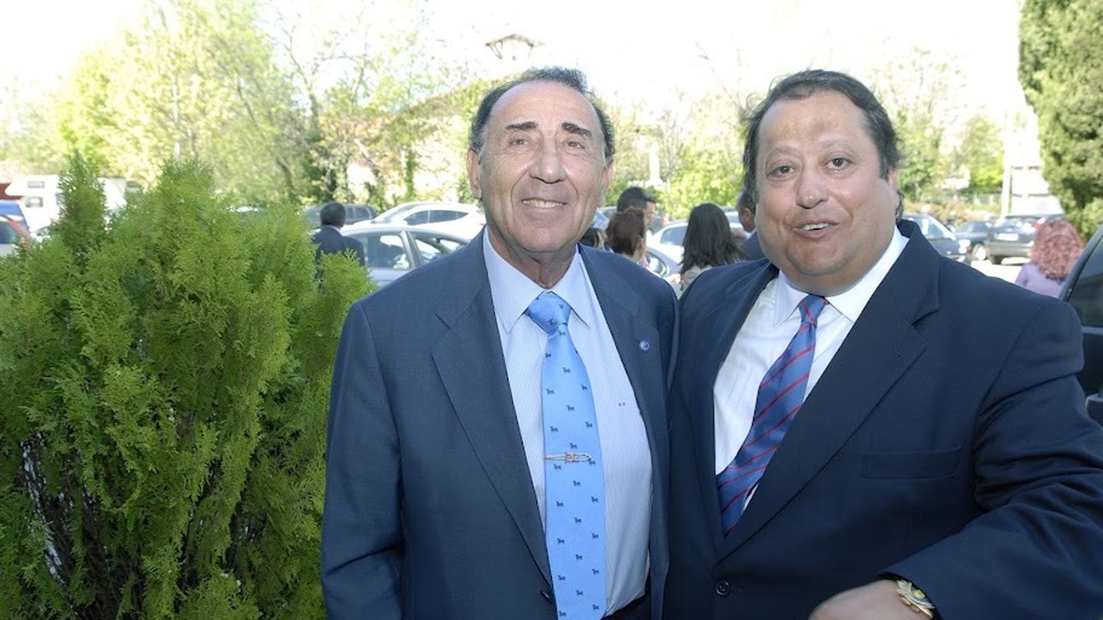 Foto: El expresidente de la Cámara de Comercio Salvador Santos Campano y el expresidente de Fedecam Alfonso Tezanos. 