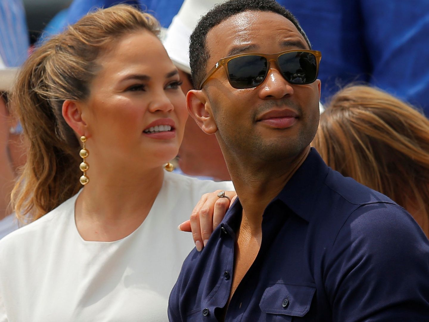 John Legend, con su mujer en una imagen de archivo. (Reuters)