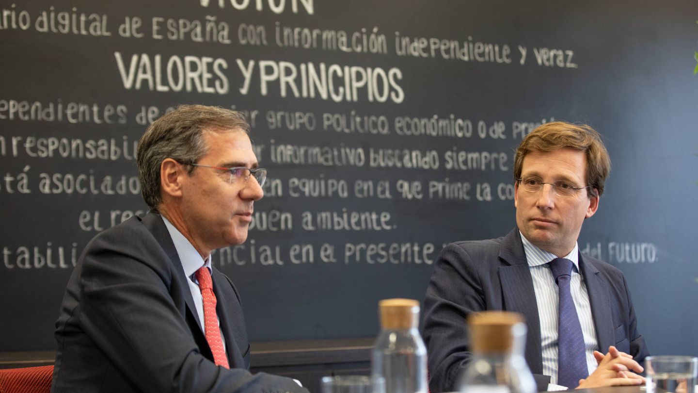 Ignacio Madridejos, consejero delegado de Ferrovial; y José Luis Martínez-Almeida, alcalde de Madrid.
