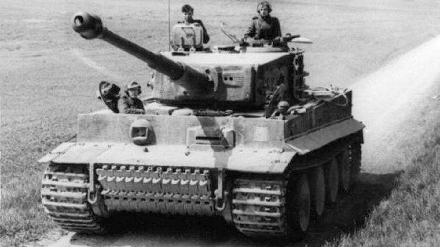 Un Panzer VI Tiger en el norte de Francia en 1944.