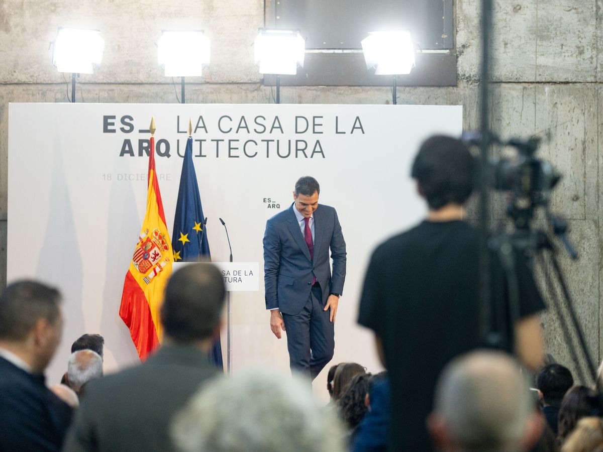 Foto: Sánchez interviene la inauguración de la Casa de la Arquitectura. (Europa Press/Eduardo Parra)