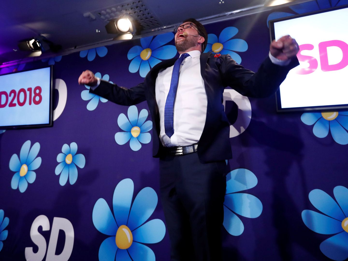 El líder de los ultraderechistas Demócratas de Suecia, Jimmie Akesson. (EFE)