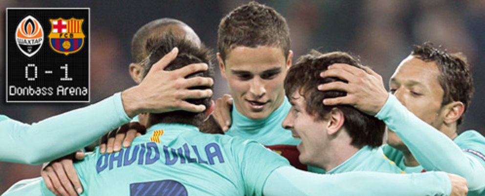 Foto: El Barcelona solventa su trámite ante el Shakhtar con un nuevo récord de Messi