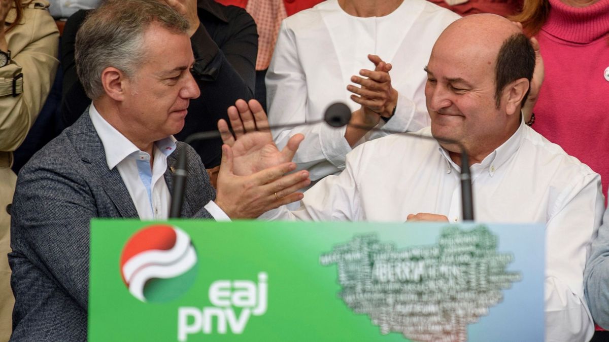 El PNV enfila otros cuatro años de la dupla Urkullu-Ortuzar con histórica cota de poder