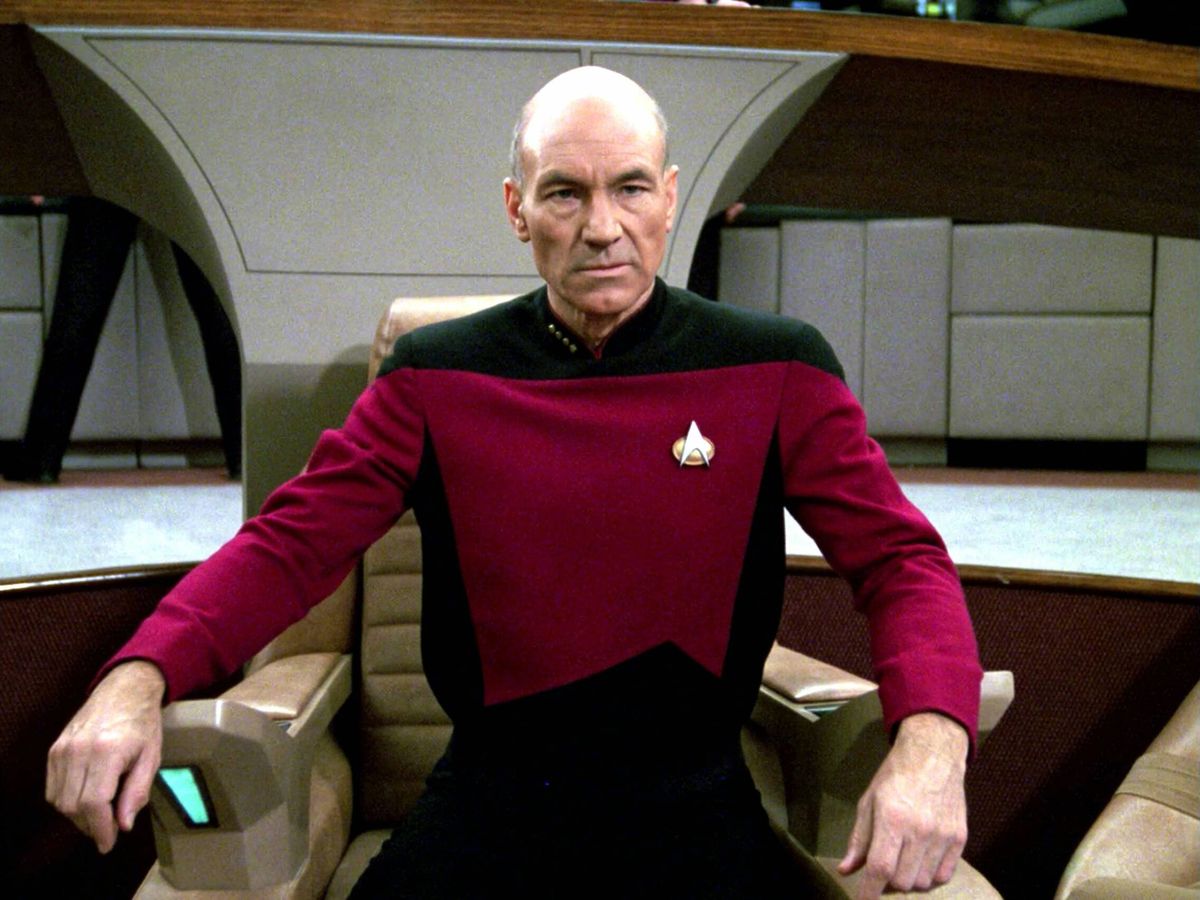 Foto: Patrick Stewart en 'Star Trek: The Next Generation'. (Netflix)